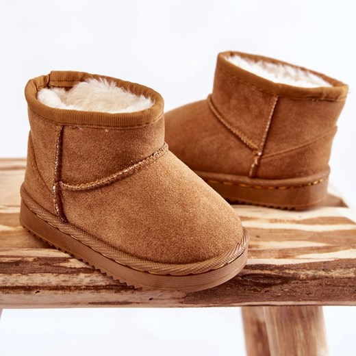 Buty zimowe dziecięce śniegowce bez zapięcia jesienne