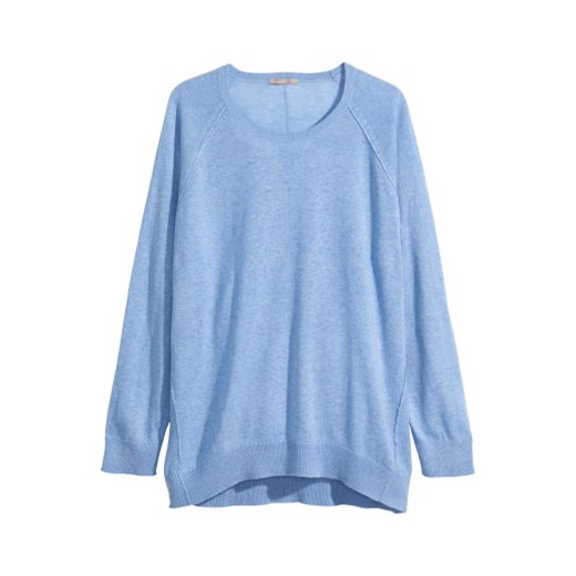  H&M+ Bluza  h-m niebieski bawełniane