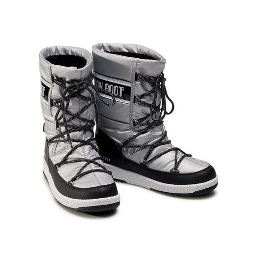 Moon Boot Śniegowce Jr G. Quilted Wp 34051400006 D Szary Moon Boot 37 MODIVO