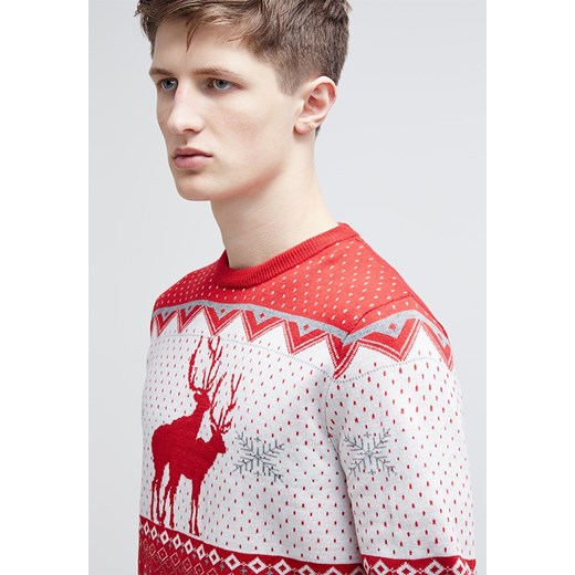 Burton Menswear London RANDY REINDEER Sweter red zalando rozowy Odzież