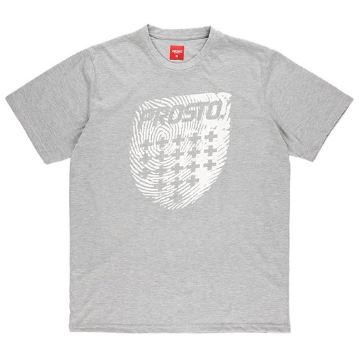 Koszulka Prosto Klasyk Finger KL222MTEE1032 - szara ze sklepu streetstyle24.pl w kategorii T-shirty męskie - zdjęcie 146104873