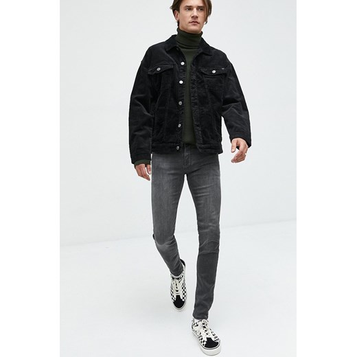 Only & Sons kurtka sztruksowa kolor czarny przejściowa oversize Only & Sons L ANSWEAR.com