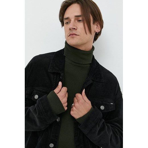 Only & Sons kurtka sztruksowa kolor czarny przejściowa oversize Only & Sons M ANSWEAR.com