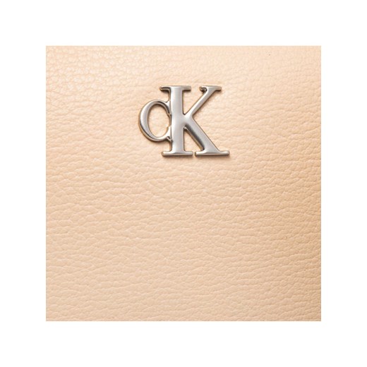 Calvin Klein Jeans Kosmetyczka Minimal Monogram Make Up Bag K60K608403 Beżowy 00 okazja MODIVO