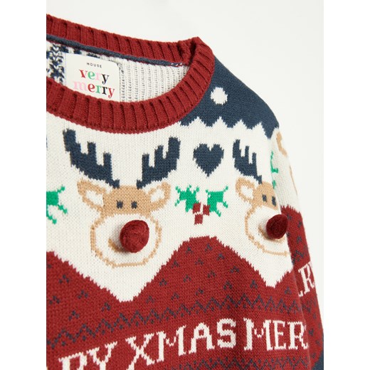 Świąteczny sweter Merry Xmas - Wielobarwny House L House