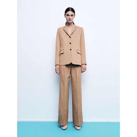 Reserved - Marynarka z wiskozą - Beżowy Reserved XS Reserved