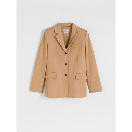 Reserved - Marynarka z wiskozą - Beżowy Reserved M Reserved