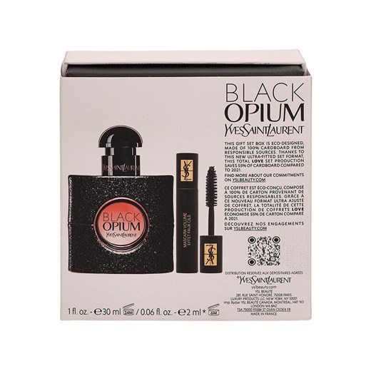 2-częściowy zestaw upominkowy "Black Opium" Yves Saint Laurent onesize wyprzedaż Limango Polska