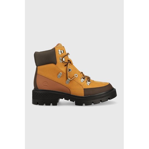 Timberland workery Cortina Valley Hiker WP damskie kolor brązowy na płaskim Timberland 37 ANSWEAR.com