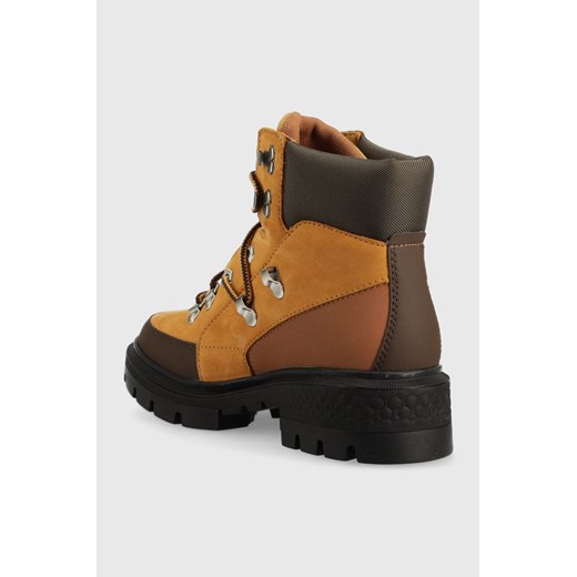 Timberland workery Cortina Valley Hiker WP damskie kolor brązowy na płaskim Timberland 36 ANSWEAR.com