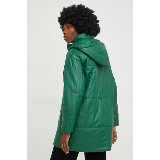 Answear Lab kurtka damska kolor zielony zimowa oversize Answear Lab L ANSWEAR.com