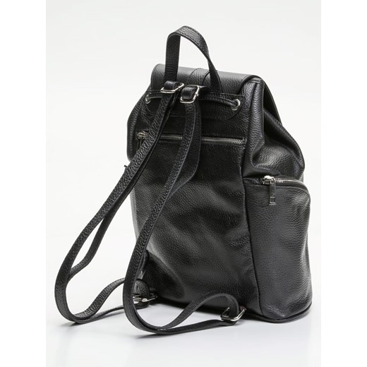 Skórzany plecak "Lauren" w kolorze czarnym - 26,5 x 32 x 13 cm Victor & Hugo Paris onesize Limango Polska promocja