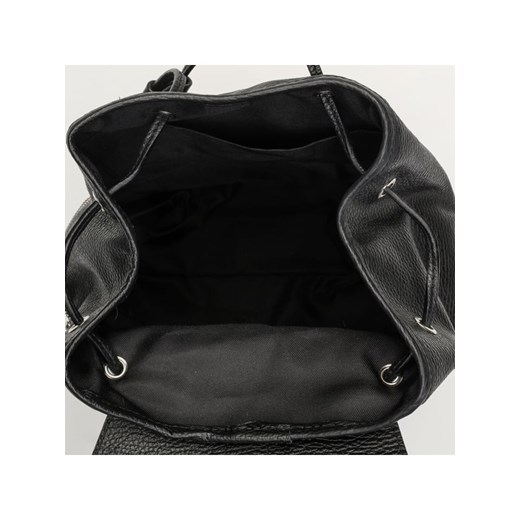 Skórzany plecak "Lauren" w kolorze czarnym - 26,5 x 32 x 13 cm Victor & Hugo Paris onesize promocja Limango Polska