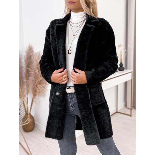 płaszcz alpaka torrance czarny uni ze sklepu UBRA w kategorii Płaszcze damskie - zdjęcie 146185340