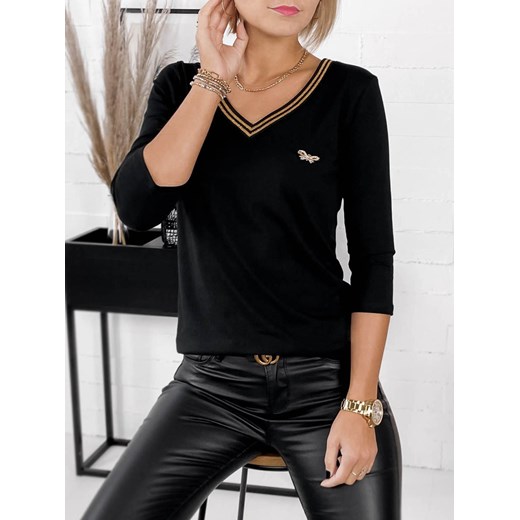 bluzka bianka czarna m/38 ze sklepu UBRA w kategorii Bluzki damskie - zdjęcie 146185891