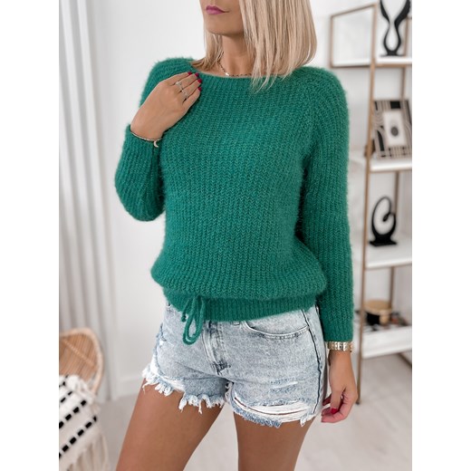 sweter estela zielony uni ze sklepu UBRA w kategorii Swetry damskie - zdjęcie 146186314