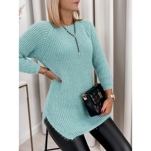 Sweter damski Ubra z okrągłym dekoltem casual 