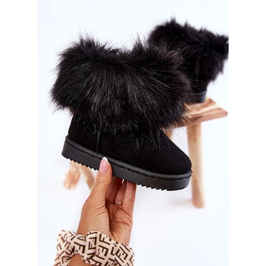 Buty zimowe dziecięce bez zapięcia