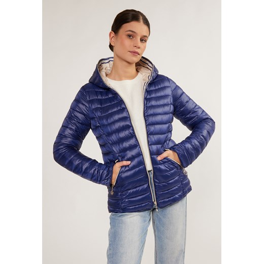 Pikowana kurtka damska z kapturem 46 MONNARI promocja