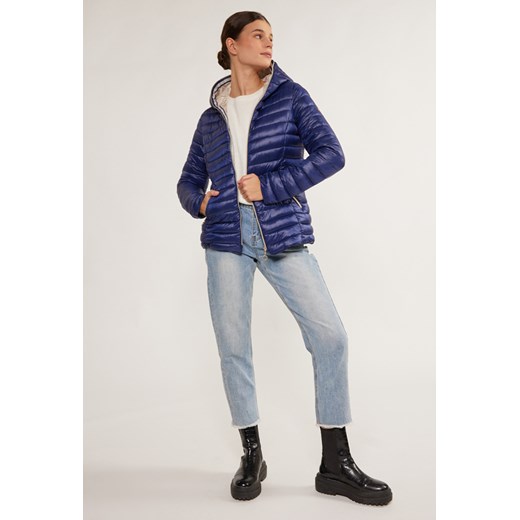 Pikowana kurtka damska z kapturem 38 okazyjna cena MONNARI