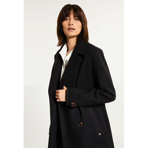 Klasyczny, dwurzędowy płaszcz 44 promocyjna cena MONNARI