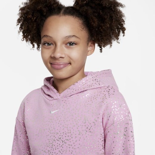 Dzianinowa bluza z kapturem dla dużych dzieci (dziewcząt) Nike Sportswear - Nike L Nike poland