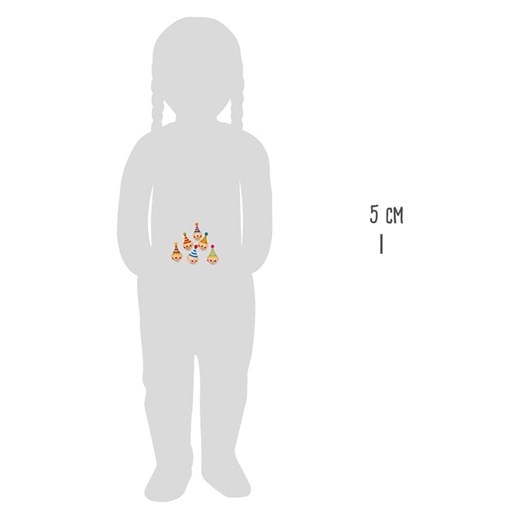 Bączki "Clown" (4 szt.) - 3+ Small Foot onesize wyprzedaż Limango Polska