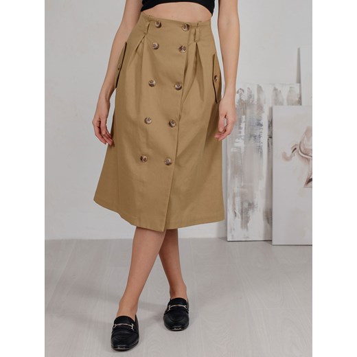 Bawełniana spódnica midi Azuri ze sklepu Eye For Fashion w kategorii Spódnice - zdjęcie 146331852