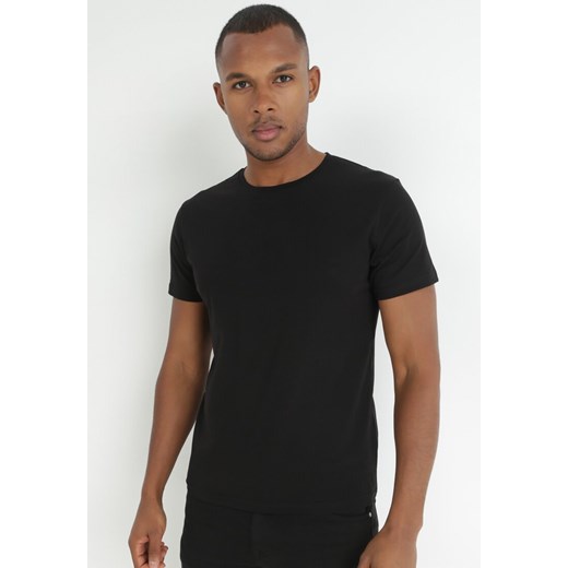 T-shirt męski Born2be z dzianiny casual