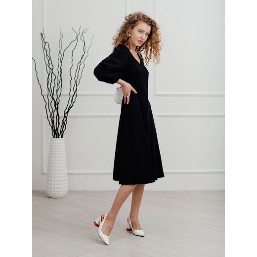 Czarna sukienka midi Azuri Azuri M Eye For Fashion