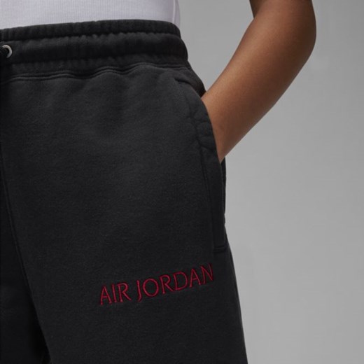 Damskie spodnie z dzianiny Air Jordan Wordmark - Czerń Jordan M Nike poland