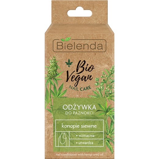 BIO VEGAN NAIL CARE Odżywka do paznokci - wzmacnia, utwardza - Konopie siewne, Bio Vegan Nail Care Bielenda