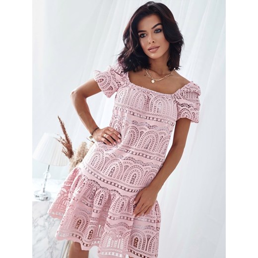 Sukienka Alles Lace New Wrzosowa Lisa Mayo XS promocja Lisa Mayo