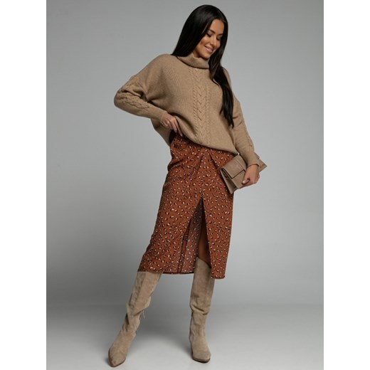 Sweter Tisha Karmelowy Lisa Mayo UNI Lisa Mayo