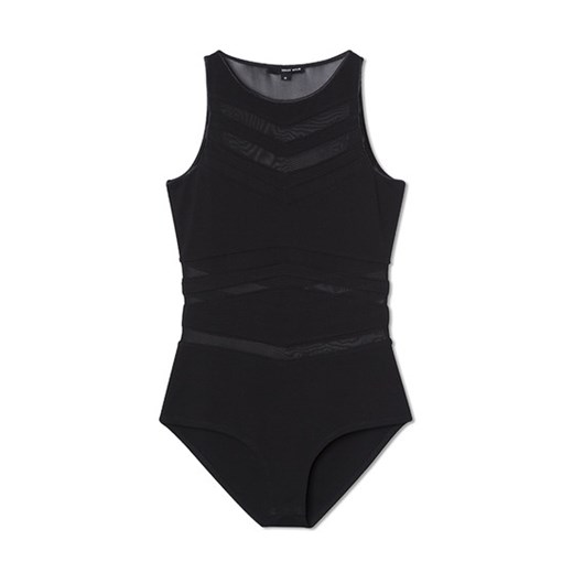 Black Sheer Sleeveless Bodysuit tally-weijl czarny 