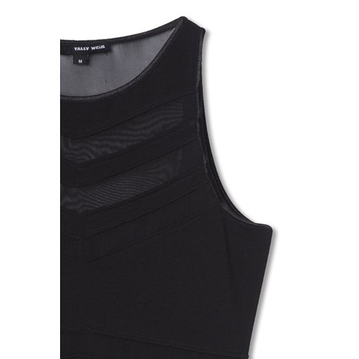 Black Sheer Sleeveless Bodysuit tally-weijl  