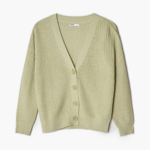 Cropp - Zielony kardigan - Zielony Cropp L Cropp