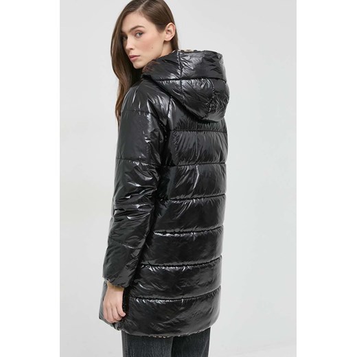 Liu Jo kurtka dwustronna damska kolor czarny zimowa oversize Liu Jo 38 ANSWEAR.com