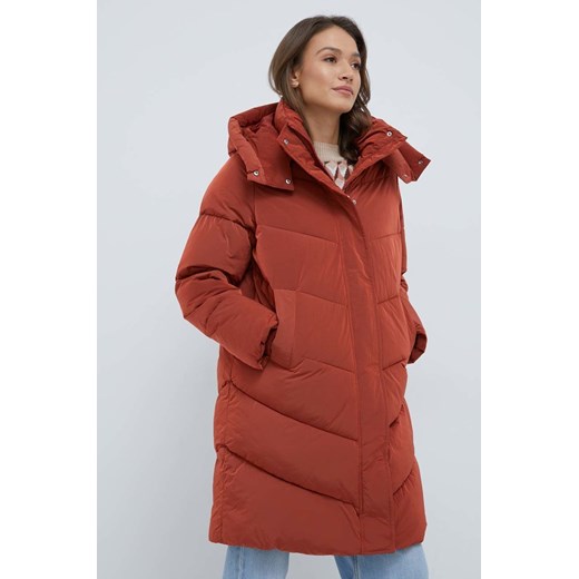 Calvin Klein kurtka damska kolor pomarańczowy zimowa oversize Calvin Klein XS ANSWEAR.com