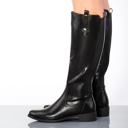 Czarne kozaki damskie JEZZI MAM57-72 Jezzi 40 okazyjna cena suzana.pl