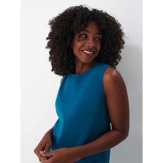 Mohito - Trapezowa mini sukienka - Turkusowy Mohito 32 Mohito