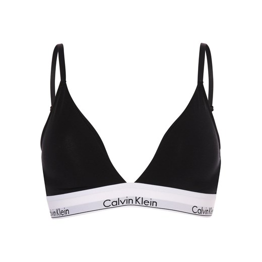 Calvin Klein Damski biustonosz Kobiety Dżersej czarny jednolity ze sklepu vangraaf w kategorii Biustonosze - zdjęcie 146514844