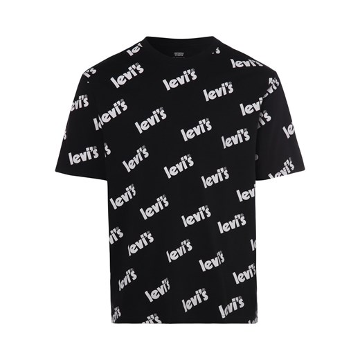 Levi's T-shirt męski Mężczyźni Bawełna czarny wzorzysty ze sklepu vangraaf w kategorii T-shirty męskie - zdjęcie 146514903