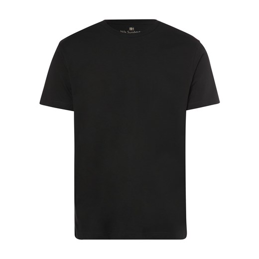 Nils Sundström T-shirt męski Mężczyźni Bawełna jodłowy jednolity ze sklepu vangraaf w kategorii T-shirty męskie - zdjęcie 146514983