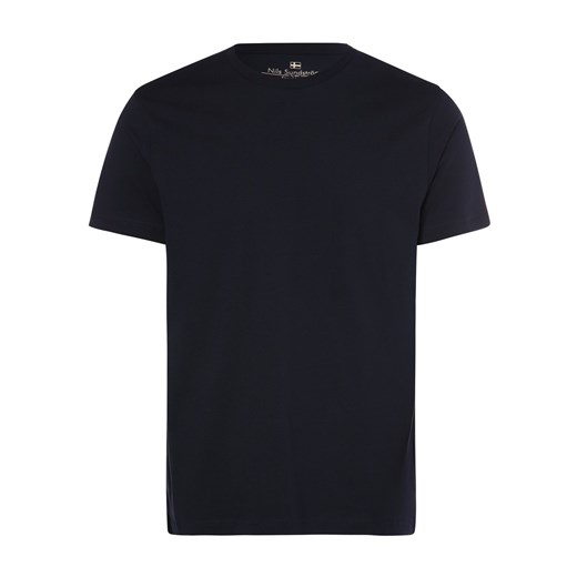Nils Sundström T-shirt męski Mężczyźni Bawełna denim jednolity ze sklepu vangraaf w kategorii T-shirty męskie - zdjęcie 146514984