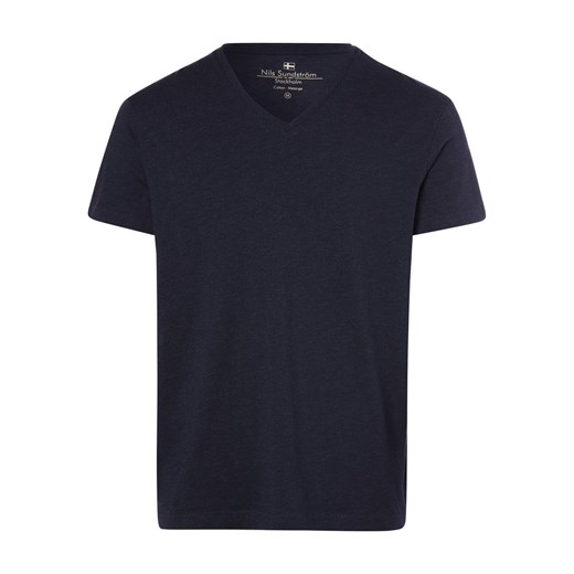 Nils Sundström T-shirt męski Mężczyźni Dżersej denim marmurkowy ze sklepu vangraaf w kategorii T-shirty męskie - zdjęcie 146514994