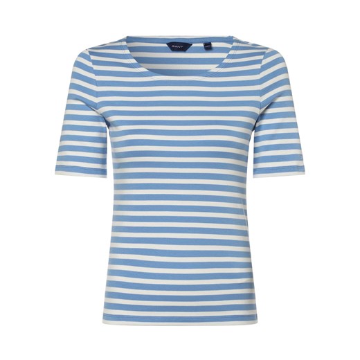 Gant T-shirt damski Kobiety Bawełna niebieski w paski ze sklepu vangraaf w kategorii Bluzki damskie - zdjęcie 146515002