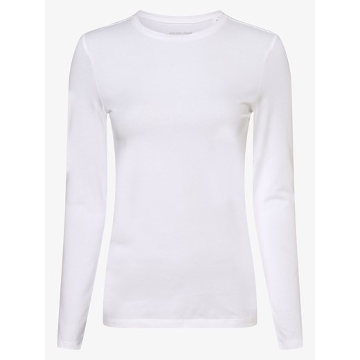 Opus Damska koszulka z długim rękawem Kobiety Dżersej biały jednolity Opus 42 vangraaf