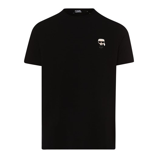 KARL LAGERFELD T-shirt męski Mężczyźni Dżersej granatowy jednolity Karl Lagerfeld XL vangraaf