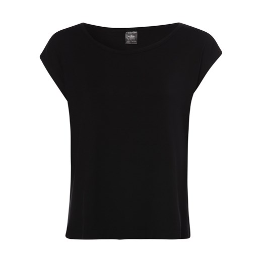 Calvin Klein Damska koszulka od piżamy Kobiety Sztuczne włókno czarny jednolity ze sklepu vangraaf w kategorii Piżamy damskie - zdjęcie 146516492